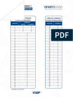 Enem 2020 Gabarito 1º Dia