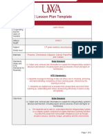 5E Lesson Plan Template: State Standard