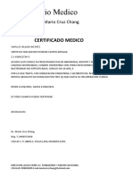 Certificado Medico 1