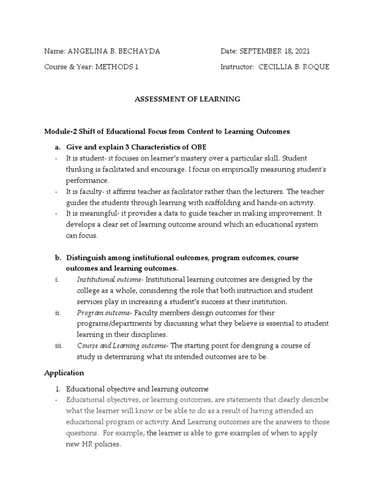 Curriculum Development (Module2) | PDF | Curriculum | Learning