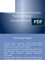 Formulasi Pakan Buatan