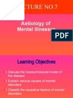 Aetiology of Mental Illnesses