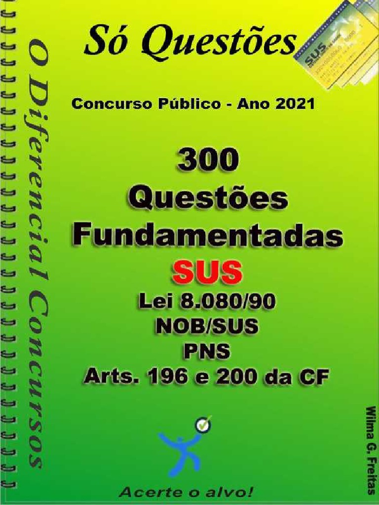 300 Questões sobre a Lei 8.080/90 do SUS | PDF | Ciências da Saúde