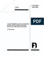 810-1998 Caracteristicas Medios de Escape en Edificaciones Segun El Tipo de Ocupacion