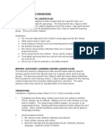 Student Notes Lesson Plans and Transitions 1