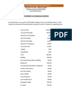 STATEMENT OF FINANCIAL POSITION1(Guided Practice)