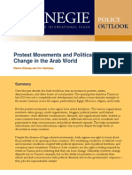 Protest Movements and Political Change in The Arab World