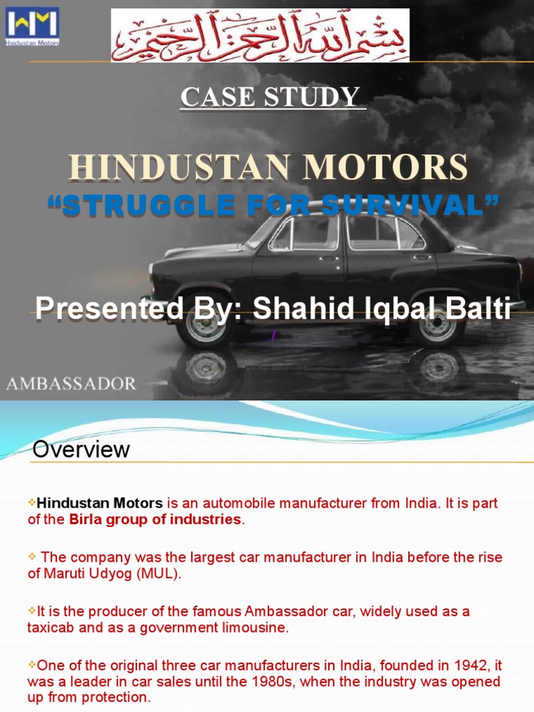 HINDUSTAN MOTORS Vehicles Motor Vehicle