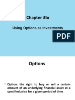 Chapter Six Using Options As Investments