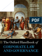 Jeffrey N. Gordon - Wolf-Georg Ringe - The Oxford Handbook of Corporate Law and Governance-Oxford University Press, USA (2018)
