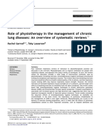 Role of Physiotherapy in The Management of Chronic Lung Diseases: An Overview of Systematic Reviews