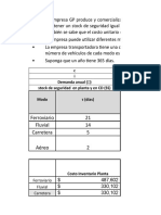 Ejemplo Modelo Costos Seleccion Transporte Plantilla