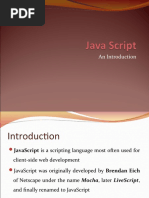 Javascript Intro