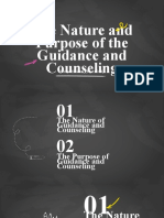 1. The Nature and Purpose of Guidance and Counseling