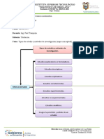 Tipos de Estudio y Métodos de Investigación (Mapa Conceptual) .