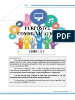 Purposive Communication: Institute of Criminal Justice Education