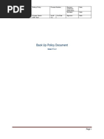 Backup Policy Document V1.2