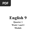 English 9 Week 1 and 2