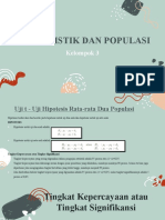 Uji Statistik Dan Populasi Kelompok3