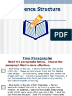 Sentence Structures and Sentence Pattern