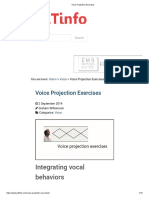 Voice Projection Exercises