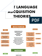 First Language Acquisition Theories