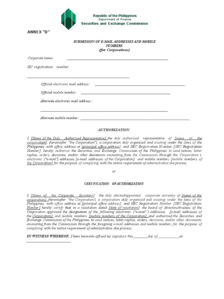 annex-d-and-e-sec-mc28-pdf-u-s-securities-and-exchange-commission