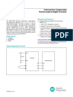 MAX31855 Cold-Junction Compensated Thermocouple-to-Digital Converter