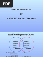 Twelve Principles OF Catholic Social Teaching