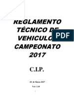 Reglamento técnico vehículos campeonato 2017