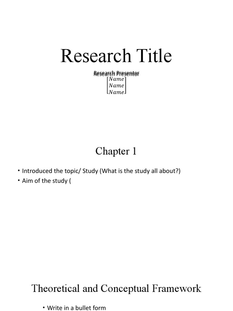 research presentation template pdf