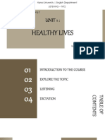 U1 - Healthy Lives
