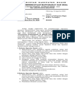 Surat Kepala DPMD Kabupaten Bogor Perihal Pengiriman SPD Th. 2021