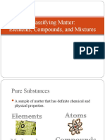 Classifying Matter: Elements, Compounds, and Mixtures