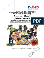 Activity Sheet Quarter 3 - C2: Tle Afa (Animal Production Poultry/Chicken)