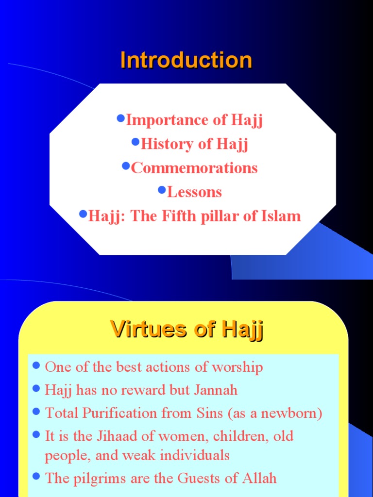Importance and Steps of Hajj | PDF