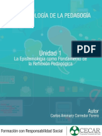 La epistemología como fundamento de la reflexión pedagógica