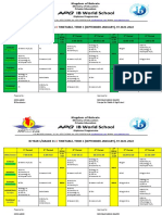 Ib Year 1/grade 11-Timetable, Term 1 (September-January), Sy 2021-2022