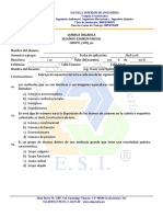 FORMATO DE EXAMEN 2018 Ordinario (QUIMICAORGANICA) (QUI)