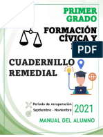 Formación Cívica Y Ética: Cuadernillo Remedial