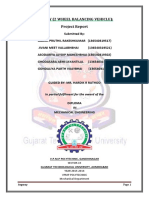 Segway (2 Wheel Balancing Vehicle) : Project Report: in Partial Fulfilment For The Award of The