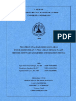 Pelatihan Analisa Kesesuaian Lahan Untuk Menentukan Fungsi Lahan Menggunakan Metode Software Geographic Information System