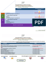 Calendario de Actividades. Educación y Didáctica para La Alimentación II. 2021.2