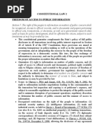 Constitutional Law 2 Freedom of Access To Public Information
