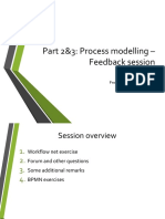 BPM2&3 - Process Modelling - Feedback Session