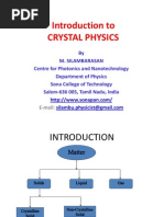 Download Introduction Crystal Physics by Silambarasan Physics SN52635182 doc pdf