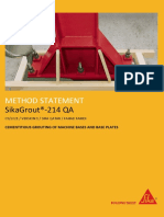 Method Statement: Sikagrout®-214 Qa