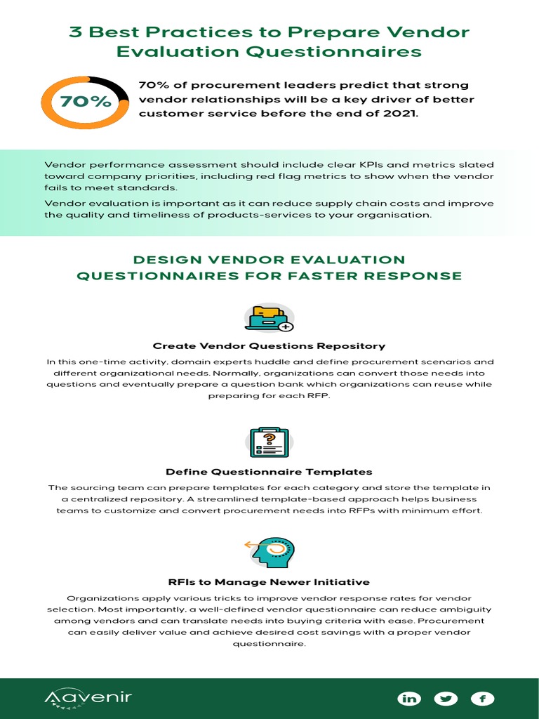 Vendor Evaluation Questionnaire Tips | PDF | Career & Growth | Business