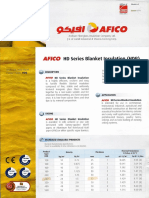 AFICO HD Series Blanket Insulation Technical Data Sheet
