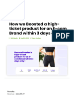 How We Boosted A High-Ticket Product For An E-Com Brand Within 3 Days Only!